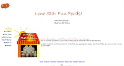 Desktop Screenshot of lonestarfunfoods.com